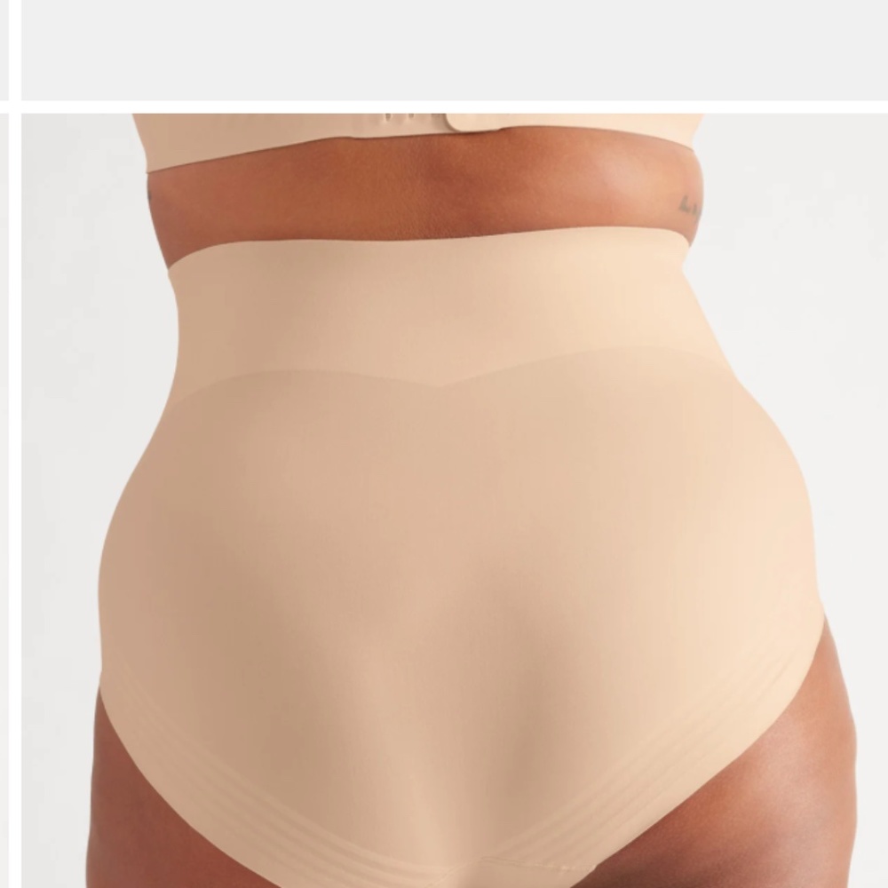 Knix High Rise Shaper Brief Sz XL in Warm Sand